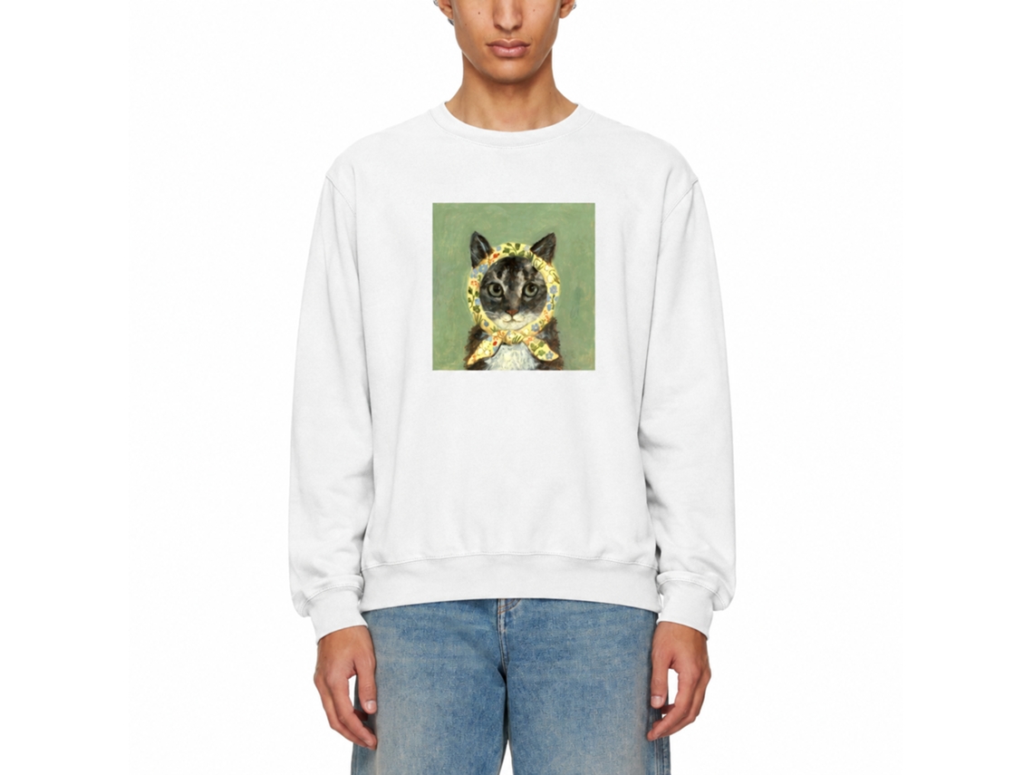 Rockinstone Babushcat Classic Sweatshirt Unique Designer Style
