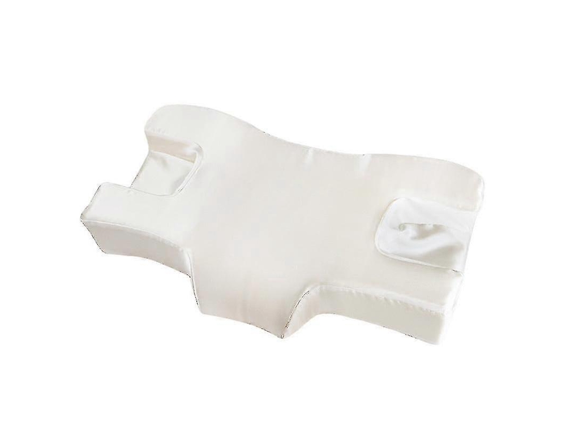 Almofada De Proteção Para Pescoço Com Espuma Viscoelástica De Recuperação Lenta, Antirrugas, Para Salão De Beleza De Hotel, Suéter Cinza Claro De Algo