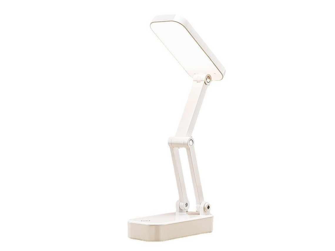 Lâmpada De Mesa Led Sem Fio Recarregável Dobrável Com 3 Modos De Luz Para Leitura E Escritório