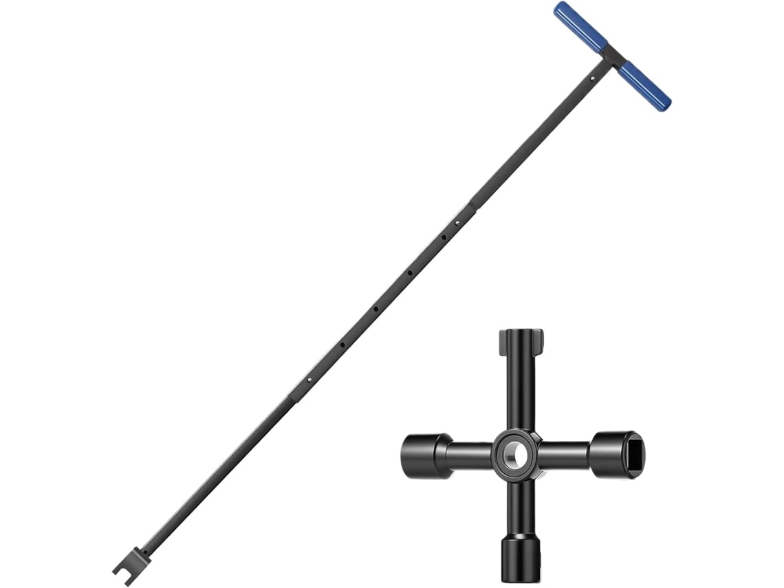 Ferramenta para Fechamento de Medidor Gua Chave V Lvula Antiderrapante em Formato T Torneira Jardim Encanamento Externo VAYOTOY