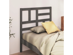 Vidaxl Cabeceira De Cama 81x4x104 Cm Pinho Maciço Cinzento