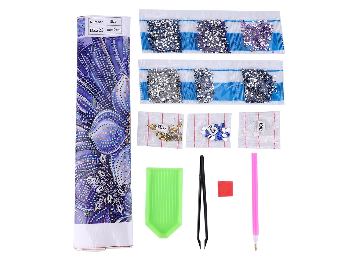 Kit De Pintura Com Diamantes Diy 30x40cm Bordado De Diamantes Ponto De Cruz Manual