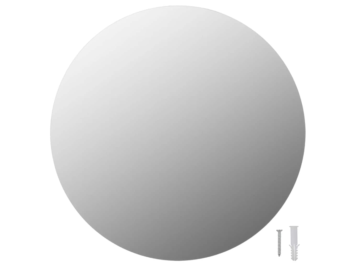 Wall Mirror, Wall Mirrors Vidaxl Prateado Vidro (φ 40 Cm)