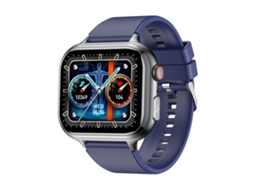 (azul) Smartwatch Com Tela Horizontal De 1,91 Polegadas, Pulseira De Silicone E Suporte Para Ecg.