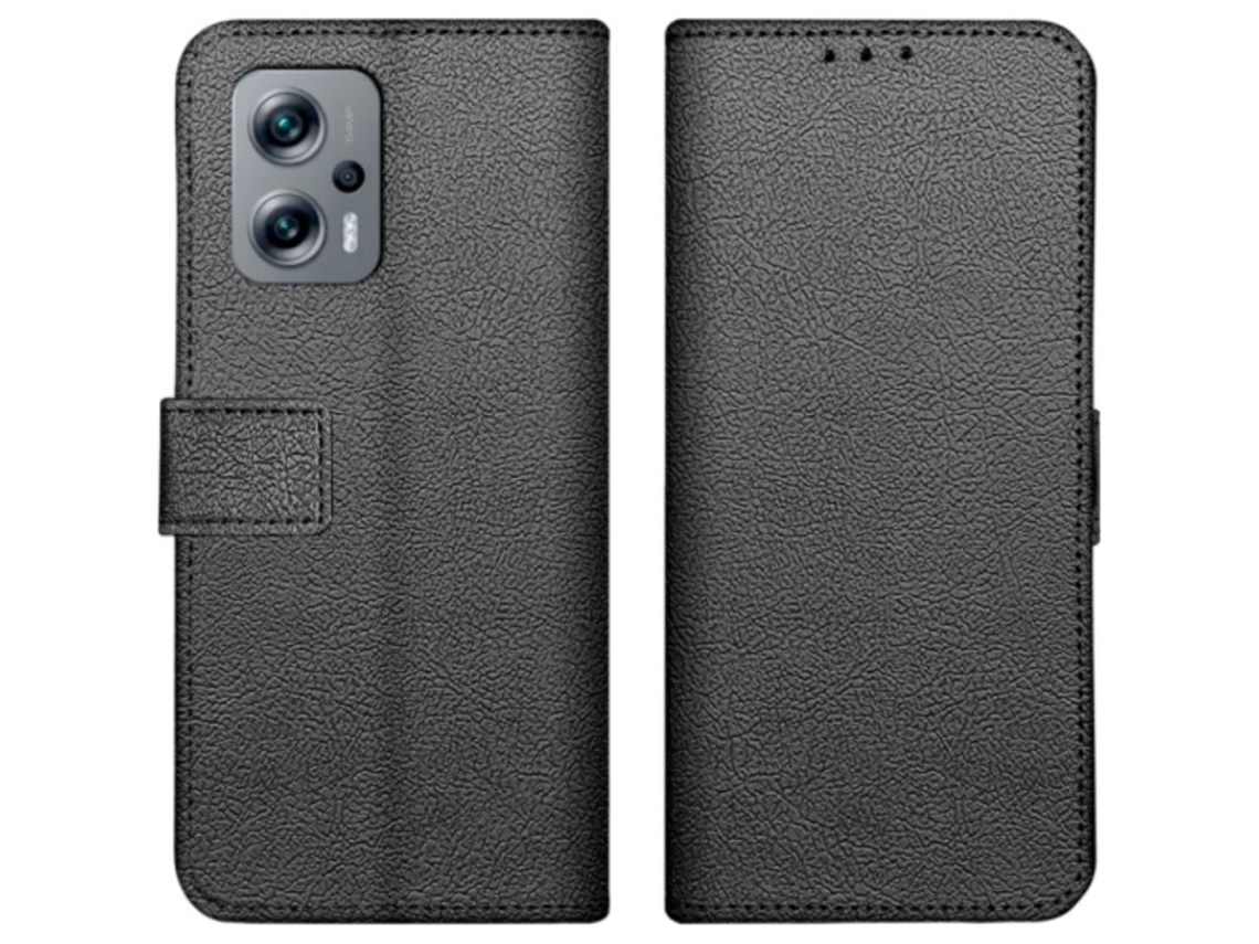 Just In Case Pu-couro Book Capa Preto Poco X4 Gt