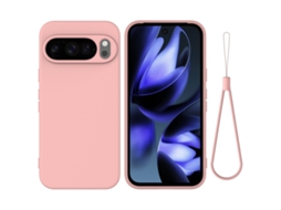 Capa Panoona Para Google Pixel 11pro Silicone Tpu, Superfície Macia Cor-de-rosa