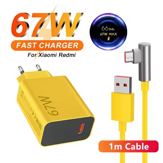 Cabo De Carregamento Usb Tipo C Turbo De 6a E 67w (padrão Europeu)