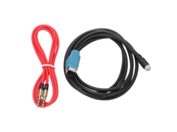 Cabo Adaptador Aux para Rádio Sem Fio Alpine Kce 237b com Entrada Auxiliar e Alta Velocidade AQUAFORGE