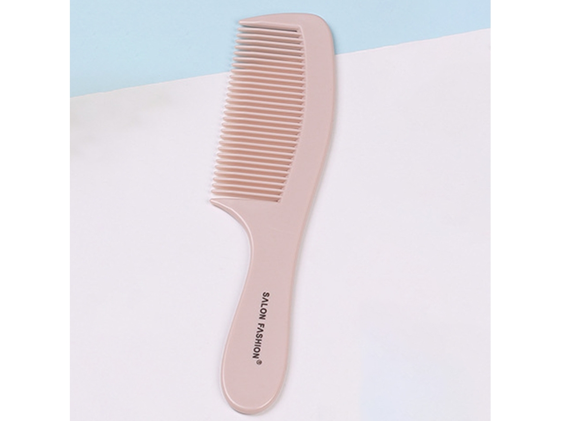 Pente Plano de Plástico com Dentes Largos para Massagem Capilar e do Couro Cabeludo. MDUG (estilo 1 Rosa)