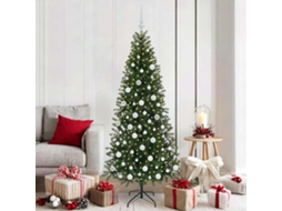 Vidaxl Árvore De Natal Artificial Com 300 Leds Verde 180 Cm Pe E Pvc