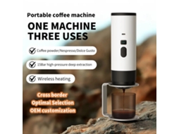 Greyipree Cafeteira Elétrica Portátil 3 Em 1 Com Moedor De Cápsulas Cafeteira De Viagem Com Aquecimento Sem Fio Para Carro Casa E Camping