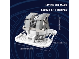 Primerox conjunto de Blocos de Construção Elt Telescópio Grande 621 Peças com 2 Figuras para Crianças