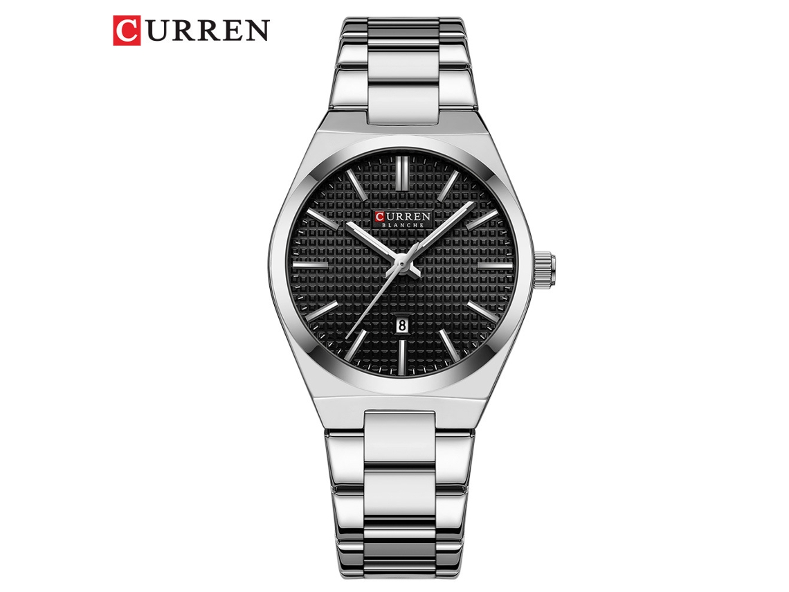 Relógio Feminino Simples, À Prova D'água, Com Calendário E Pulseira De Aço.