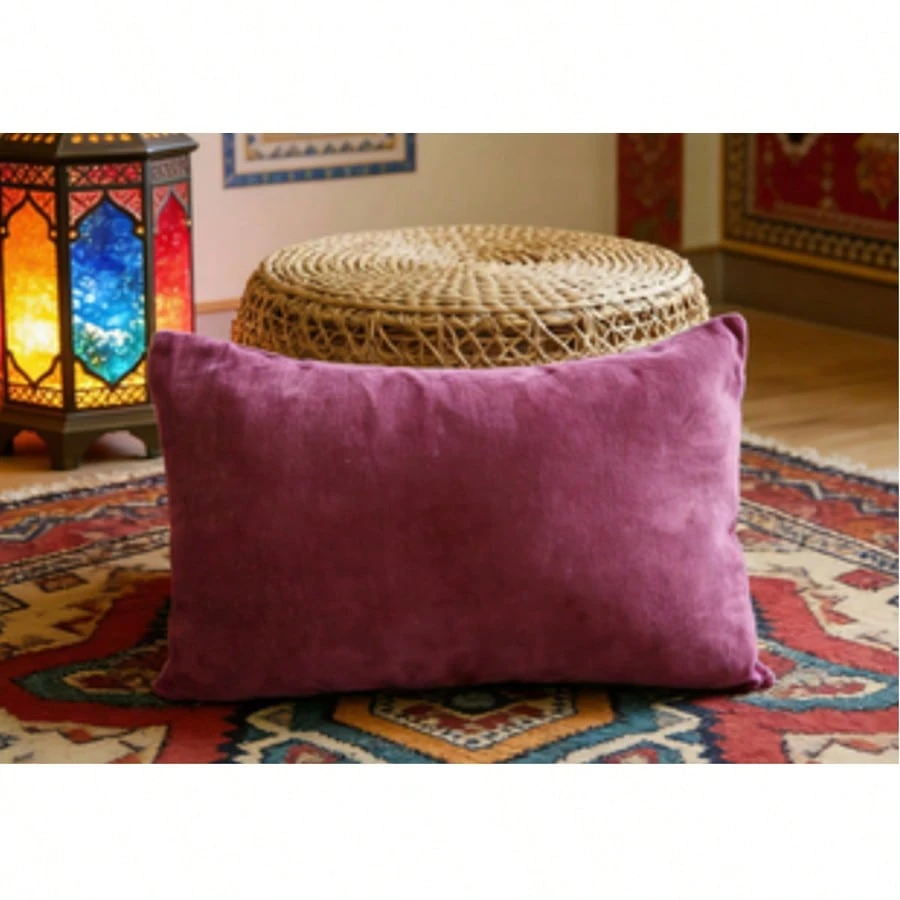Conjunto 2 Almofada Veludo Chenille 60x60cm Decorativa