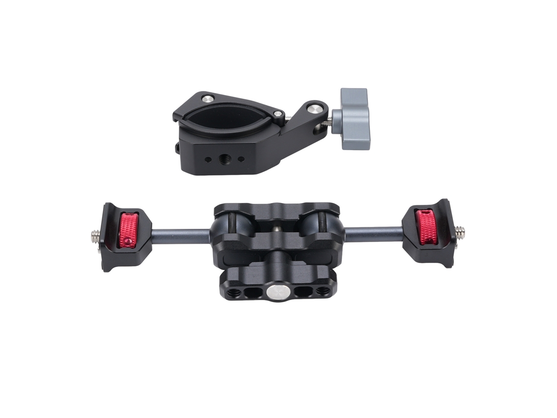 Suporte De Braço Para Câmera 55mm Alumínio Rotação 360° Antiderrapante Desmontagem Rápida Parafuso 1/4in Para Flash Microfone Tela De Monitor