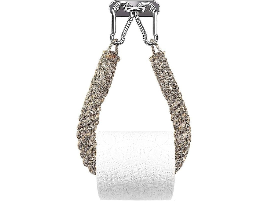 Porta Rollos De Papel Higiénico De Cuerda De Cáñamo, Porta Toallas Para Baño Y Cocina, Diseño Vintage (amarillo)