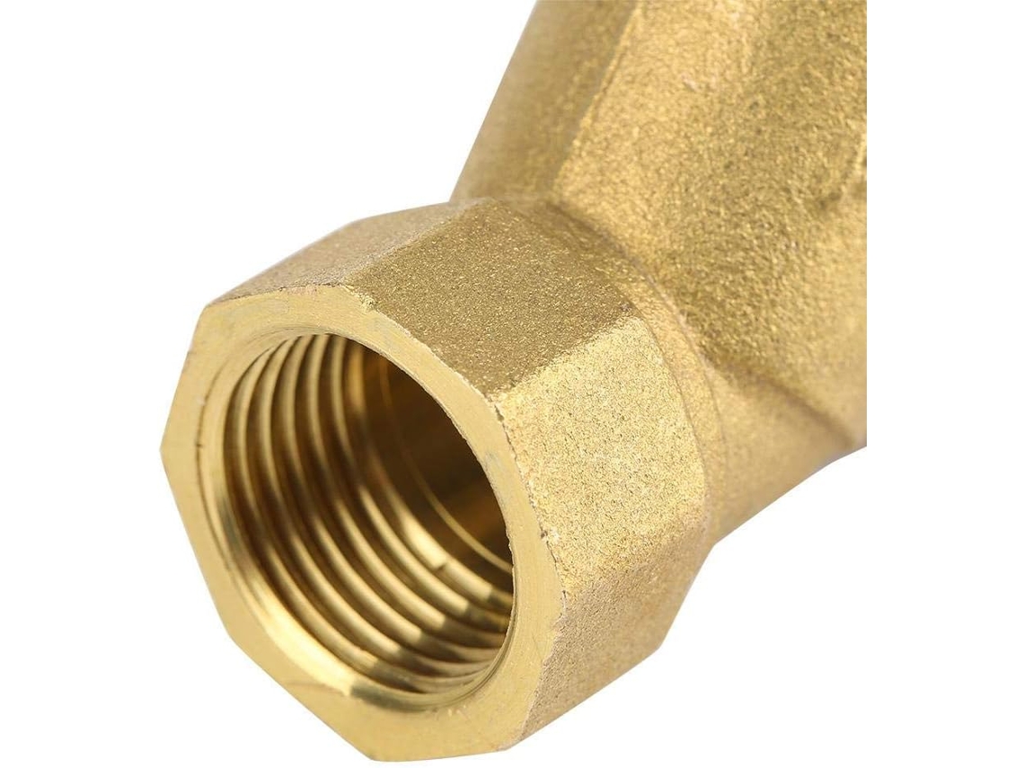 Filtro Tipo e de Latão 2 polegadas Bspp Fêmea Com Malha de Aço Inoxidável Dourado