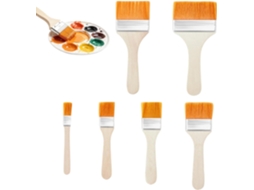 Conjunto de 6 Pincéis para Artesanato e Pintura Ideais Projetos, em Geral, Paredes, Casa, Terraço, CHABERLU