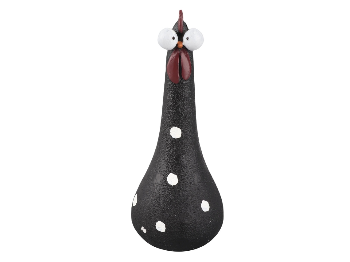 Estátua De Galinha Com Pescoço Longo Resina Para Decoração Jardim