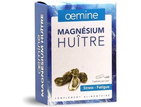 Suplemento Alimentar OEMINE Magnésio-Ostra: Magnésio Marinho Vitamina B Ostra (60 cápsulas)