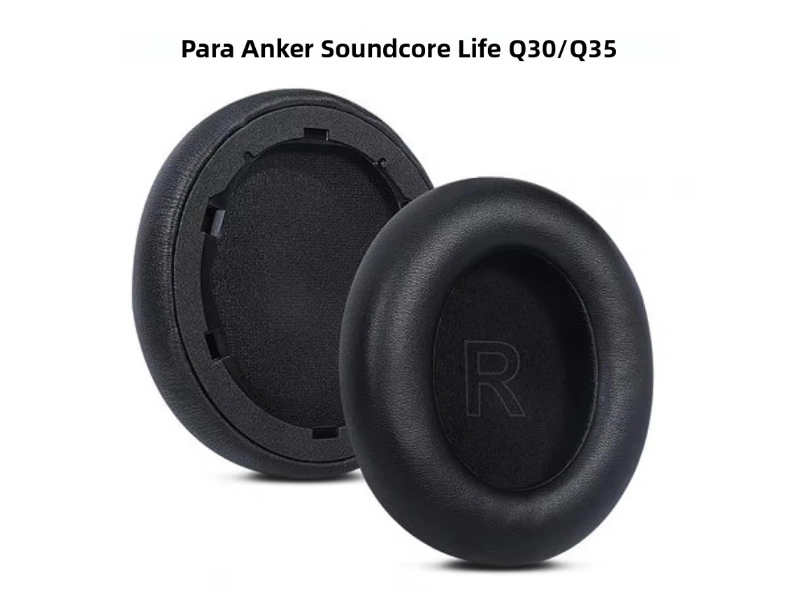 (q30q35 Preto) Almofadas De Espuma Viscoelástica Para Fones De Ouvido Anker Soundcore Life