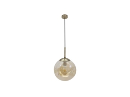 Pinap Pingente 1xe27 Couro/âmbar Regx25x25 Cm Fabrilamp