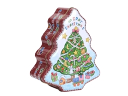 Luminária de Natal em Forma de Árvore com Biscoitos Doces