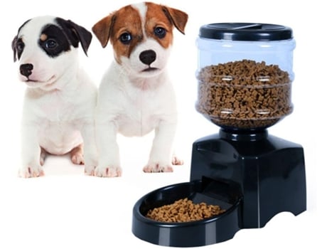 Alimentador automático para mascotas, control de porción, LCD, 5,5L BRAWDRESS