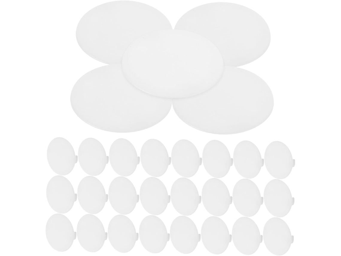 Conjunto De 50 Peças Tampões Decorativos Redondos Para Dobradiças E Parafusos Móveis, Ideais Para Mesas, Armários E