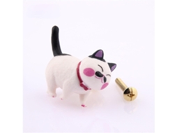 Conjunto De 2 Puxadores Giratórios Latão Em Formato Gato Para Portas Guarda Roupa, Gavetas E Portas, Com Furo Único Para