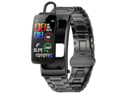 K20 Fone De Ouvido Com Pulseira De Aço De 1,14 Polegadas Removível, Resistente À Água, Compatível Com Smartwatch E Chamadas Bluetooth