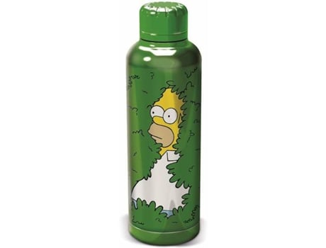 Garrafa De Água The Simpsons Homer Verde 515 Ml