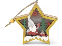 Enfeites De Natal De Madeira Para Decoração De Árvore Papai Noel, Boneco De Neve, Veado, Casinha Na Árvore E Decoração Para Casa. Aquaforge