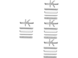 Conjunto De 5 Anéis Decorativos Para Pulseira De Relógio, Pingente Removível Para Relógio, Pulseira De Relógio Destacável