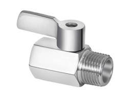 Válvula De Corte Para Chuveiro, Mini Válvula De Esfera Em Aço Inoxidável 304 Com Rosca Npt 1/2 Polegada Macho X 1/2 Polegada Fêmea