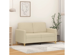 Vidaxl Sofá De 2 Lugares Tecido 120 Cm Cor Creme