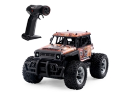 Carrinho De Controle Remoto 2.4g Off-road Com Luzes Led, Brinquedo Para Crianças Meninos Meninas, Amarelo