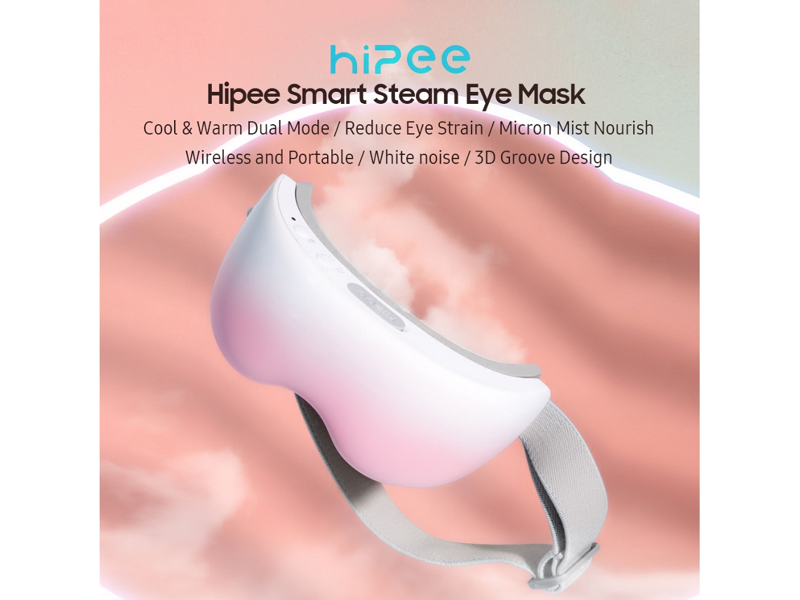 Máscara Ocular Hipee Steam Rechargeável Com Modos Quente/frio