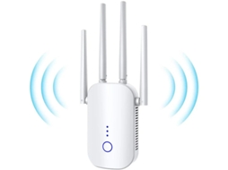Amplificador De Sinal Wifi Sem Fio Extensor De Alcance Wifi 1200 Mbps Banda Dupla 2,4 Ghz/5 Ghz Repetidor Wifi 100 240 V Yizhood (branco)