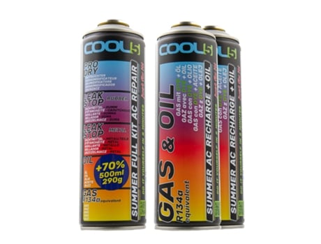 Kit De Refrigerante 5em1 4x 2em1 Para A/c Cool5 Substituição R134a