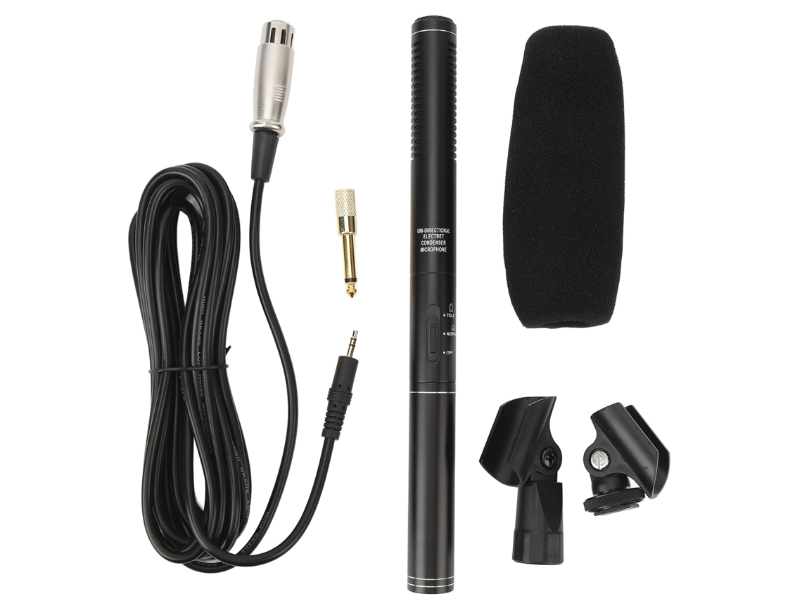Xlr Shotgun Condenser Microphone Professional Cardioid Mini Shotgun Condenser Mic Television News Reporter Interview Microphone For Dslr Camera