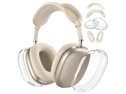 Capa Protetora De Quatro Peças Em Tpu Transparente Resistente Compatível Com Airpods Max 1/2, Versão Estrela, Ideal Para Crianças, Educac...