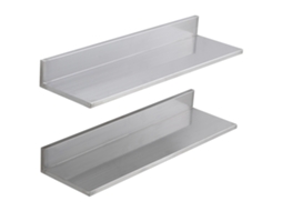 Prateleira de Aço Inoxidável 762x218 Mm, Flutuante Parede com Protetor Contra Respingos, Capacidade Carga 20 Kg, Resistente para Restaurantes,