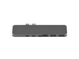 Adaptador Hub Type c LAXISCREED com Hdmi 4k e Leitor Sd/tf