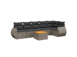 Garden Sofa Set, Garden Sofa Sets Vidaxl Cinzeto Rattan / Vime (n/a)