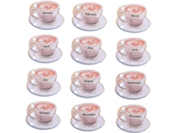 Calendário De Mesa Retrô Com Design Vintage 3 Furos Para Folhas