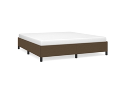 Bed Frame, Bed Frames Vidaxl Marrom Tecido (180 X 200 Cm)