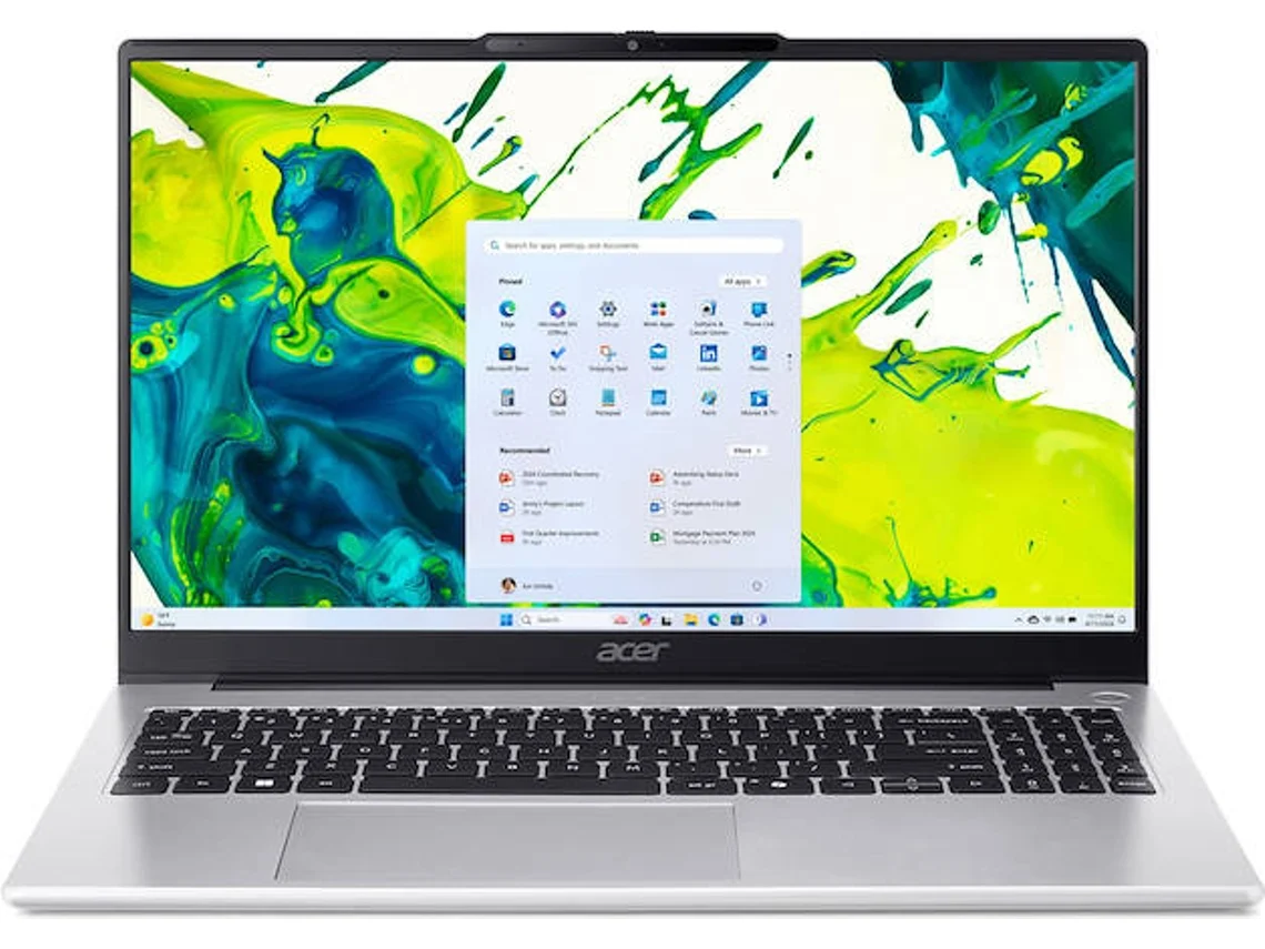 Portátil ACER Aspire Lite AL15-45P (15.6'' - AMD Ryzen 7 5825U - RAM: 16 GB - 512 GB SSD - AMD Radeon Graphics)