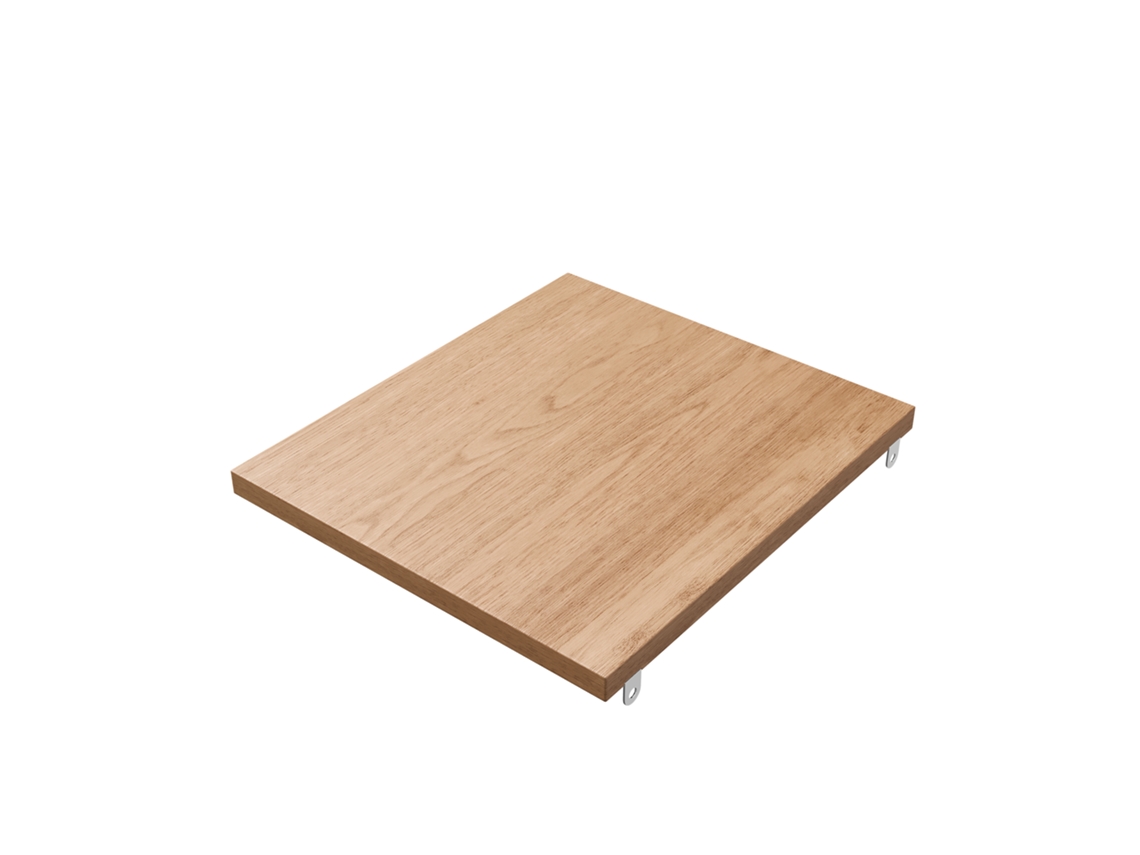 Pia De Banheiro 40cm Com Prateleira, Reposição Universal, Suporte Extra Com Fixação Para Gabinete Ou Uso Avulso, Imitação De Madeira Natural.