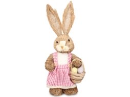 Primerox decoração de Páscoa Coelho de Palha Simulação Adorável Exquisito para Crianças e Amigos